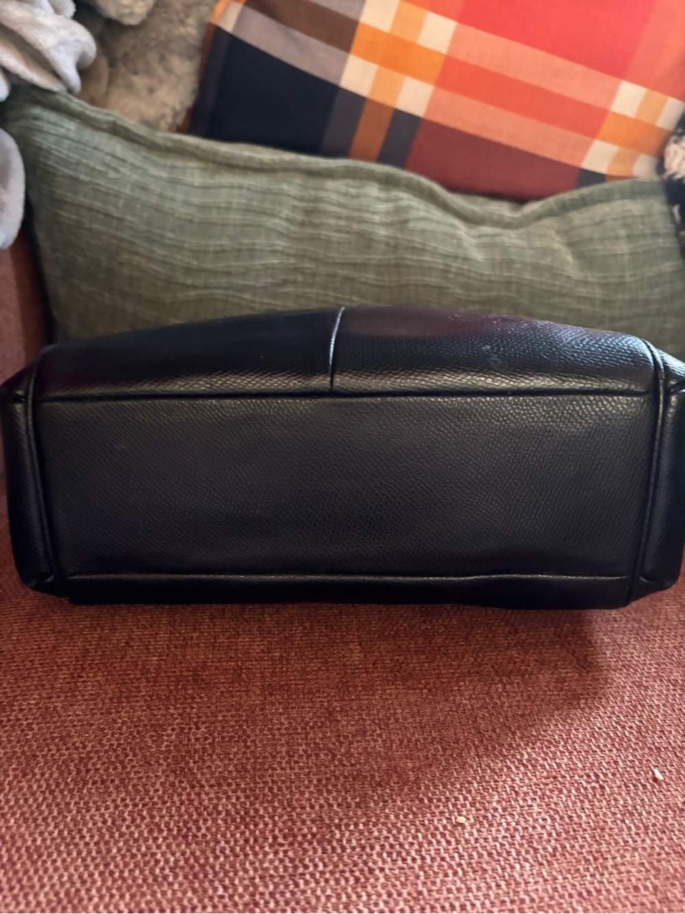 Coach Black Pebbled Leather Satchel Purse Handbag - Picture 10 of 16